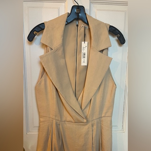 Alice + Olivia NWT Meritt Linen-Blend Romper Size 10 original $440 - Picture 2 of 8